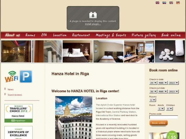 Hanza Hotel, SIA