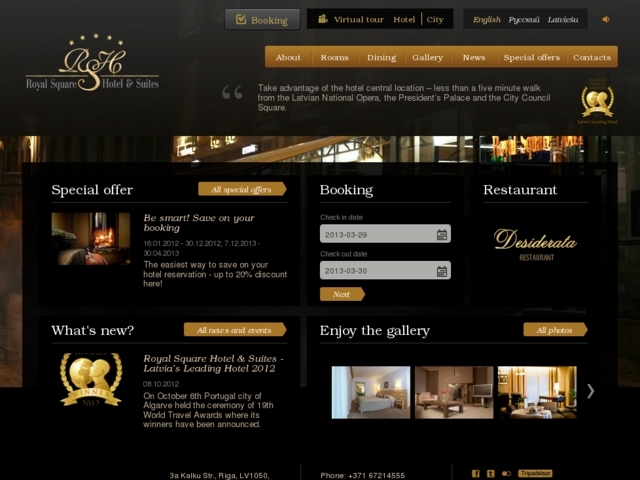 Royal Square Hotel & Suite viesnīca, 555 Brand Hotel, SIA